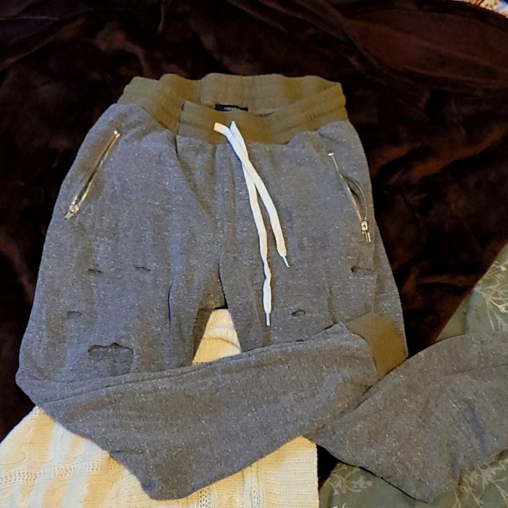 Grey holy sweatpants